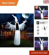 Image of Quality 12 Ft Inflatable Halloween Ghost with Certification and LEDs