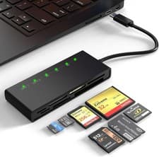 Image of 7 in 1 USB C Card Reader SD TF CF XD MS Multi Memory Adapter High Speed UK