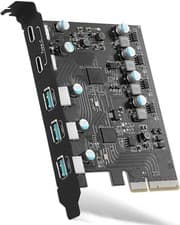 Image of Generic Desktoppc Pcie Usb Card Fiveport Expansion Module Adapter GEN2