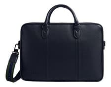 Image of Ted Baker business bag Kaden PU Webbing Document Bag Navy