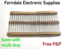 Image of Resistor, Carbon Film, 5%, 0.25W 1/4W, 250 V, 100 pack, select value