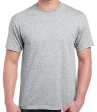 Image of Mens Plain T-Shirt 3 Pack 100% Cotton Solid Colour Short Sleeve Blank Basic Tee