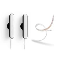 Image of Philips Hue Play Light Bar and Lightstrip Bundle Smart Home Compatible - Black