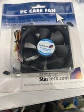 Image of StarTech 80mm PC Case Fan Ultra Quiet 12V Ball Bearing TX3 Molex New Sealed 