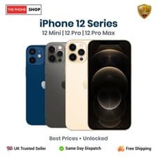 Image of Apple iPhone 12 MINI / 12 PRO/ 12 PRO MAX 64/128/256GB Unlocked Smart Phone A++