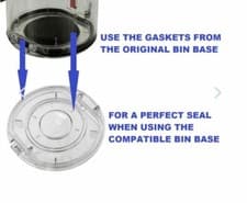 Image of Dirt Bin Lid Base for Dyson V6 Handheld DC58 Vacuum Cleaner Cordless SV03 Fluffy