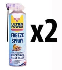 Image of Zero In Insect Killer Freeze Spray 500ml Ultra Power Wasp Hornet Biting Insect