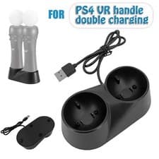 Image of Dual Charger Charging Dock Motion For PlayStation PS MOVE PS4 VR Controller UK