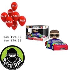 Image of NASCAR - Jeff Gordon with Rainbow Warrior Pop! Rides Vinyl Figure "New"