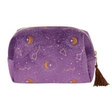Image of Crescent Moon Tasselled Makeup Bag
