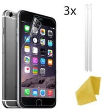 Image of 3 x Clear Plastic Screen Guard LCD Protector Film Layer For Apple iPhone 6/ 6S