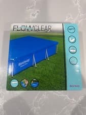Image of Bestway Rectangle Pool Cover 3m x 2.01m New Boxed Flowclear Steel Pro 
