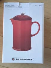 Image of BN LE CREUSET FRENCH PRESS CAFETIERE - 1L - DEEP TEAL
