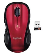 Image of Logitech M510 Full size Laser Wireless Mouse USB Receiver Unifying Red
