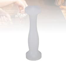 Image of Coffee Tamper White Color Double Head Flat Threaded Bottom Coffee Ground Press