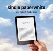 Image of Amazon Kindle Paperwhite 12th Generation 2025 16GB 7"  With Ads Black Sealed