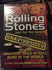 Image of THE ROLLING STONES - JUST FOR THE RECORD - UNAUTHORISED 5 DVD BOX SET NEW SEALED