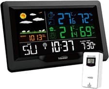 Image of Weather Station with MSF Radio Control Clock ( UK Version ) indoor / outdoor