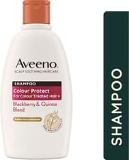 Image of Aveeno Scalp Soothing Haircare Colour Protect Shampoo, Blackberry & Quinoa Blend