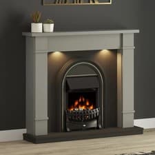 Image of Flare Broadwell Electric Fireplace Suite in Grey, 2kW