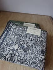 Image of Morris & Co Crown Imperial Hand Towel x 2 in Charcoal Cotton BNWT