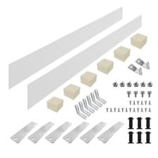 Image of Rectangle SMC Shower Tray Riser Kit Plinth 1800mm Panel Optional Adjustable Feet