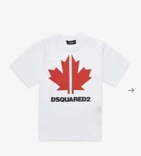 Image of kids DSQUARED2 Maple Leaf logo-print cotton-T-shirt Great Christmas Present 🎁