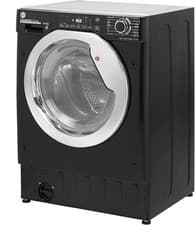 Image of Hoover Integrated Washer Dryer, 9kg / 5kg Load, 1600RPM, Black - A Rated