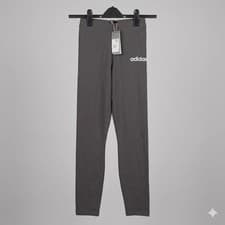 Image of New Adidas Grey Leggings Women’s Size 8-10 Small Cotton Essentials NWT
