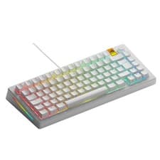 Image of Glorious GMMK Pro HE 75% Pre Built Hall Effect Gaming Keyboard White UK Qwerty