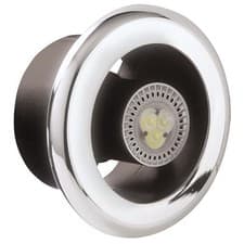 Image of Manrose LEDSLKTC 100mm LED Showerlite Fan Kit Timer(Chrome)