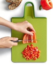 Image of Joseph Joseph Large Size Green Chop2Pot Plus Folding Chopping / Cutting Board.