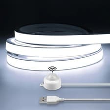 Image of Smart PIR Motion Sensor COB LED Strip | Waterproof Neon Light for Home