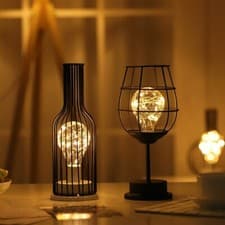 Image of Retro Table Lamp for Bedroom Living Room LED Bedside Decoration Bedside Light