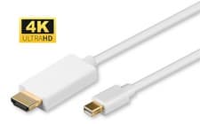 Image of MicroConnect MDPHDMI2-4K Mini DisplayPort 1.2 to HDMI Cable – 4K 2m White