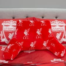 Image of Liverpool FC Cuddle Cushion Kids 39cm x 70cm x 45cm The Red LFC Cuddle Cushion