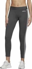 Image of New Adidas Ladies Grey 3 stripe Women's Gym Yoga Running Leggings size XL