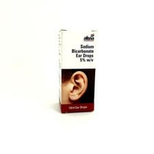 Image of Sodium Bicarbonate Ear Drops Softens Ear Wax And Eases Discomfort 5%w/v 10ml