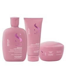 Image of Alfaparf Milano Semi Di Lino Moisture Nutritive Trio Set