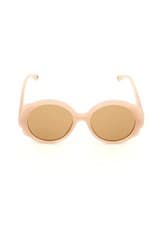 Image of Chloe Pink Oversized Sunglasses RRP: 350 GBP - Oversized round frame - logo