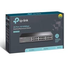Image of TP-LINK 24-Port 10/100 Unmanaged Desktop/Rackmount Switch, Steel Case - (TL-SF1