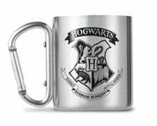 Image of OFFICIAL HARRY POTTER HOGWARTS CREST CARABINER CLIP HANDLE METAL COFFEE MUG CUP