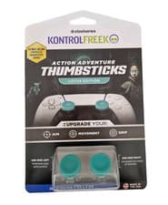 Image of KontrolFreek FPS Freek Lotus Teal Clear PS5 PS4 Performance Thumbsticks 4 Prong