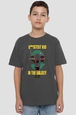 Image of Star Wars Greatest Kid Boba Fett Kids T-Shirt Charcoal
