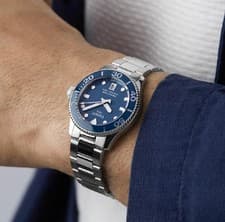 Image of TISSOT MENS WATCH SEASTAR 1000 36MM STAINLESS STEEL SILVER STRAP WITH BLUE DIAL