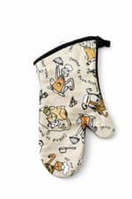 Image of SINGLE Premiu Quilted Oven Mitt - Heat Resistant for Cooking and Baking