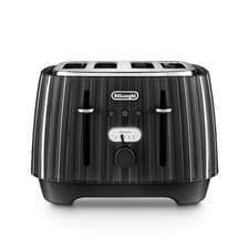 Image of De'Longhi 4 Slice Toaster in Black Ballerina CTD4003.BK - Brand New