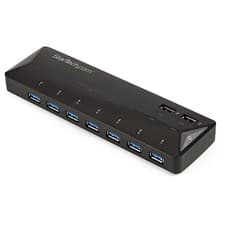 Image of StarTech.com 7-Port USB 3.0 Hub plus Dedicated Charging Ports - 2 x 2.4A Ports~7