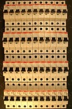 Image of ABB System Pro S201M 10kA Type B/C 1P MCB 6A-63A DIN Rail Breaker NEW