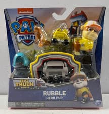 Image of Paw Patrol - Big Truck Pups Rubble Hero Pup With Accessories - Brand New